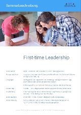 Seminar First-time Leadership